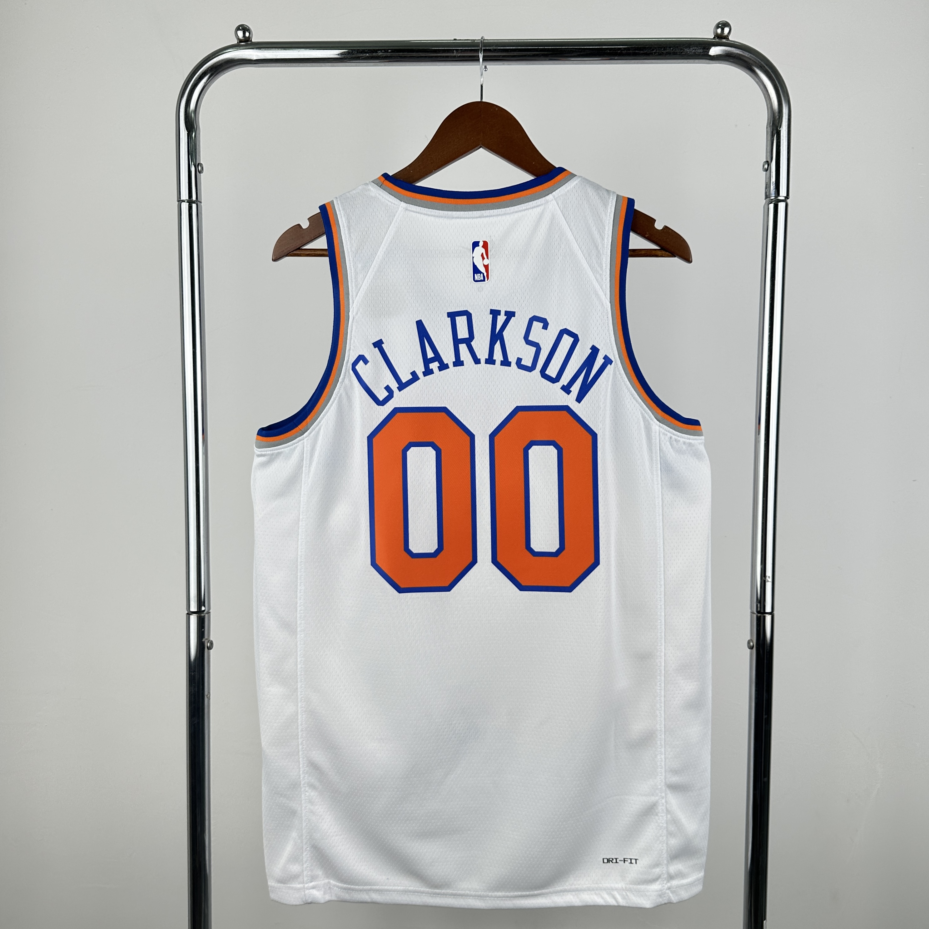 Men New York Knicks #00 Clarkson white Nike 2025 NBA Jersey style 2->milwaukee brewers->MLB Jersey